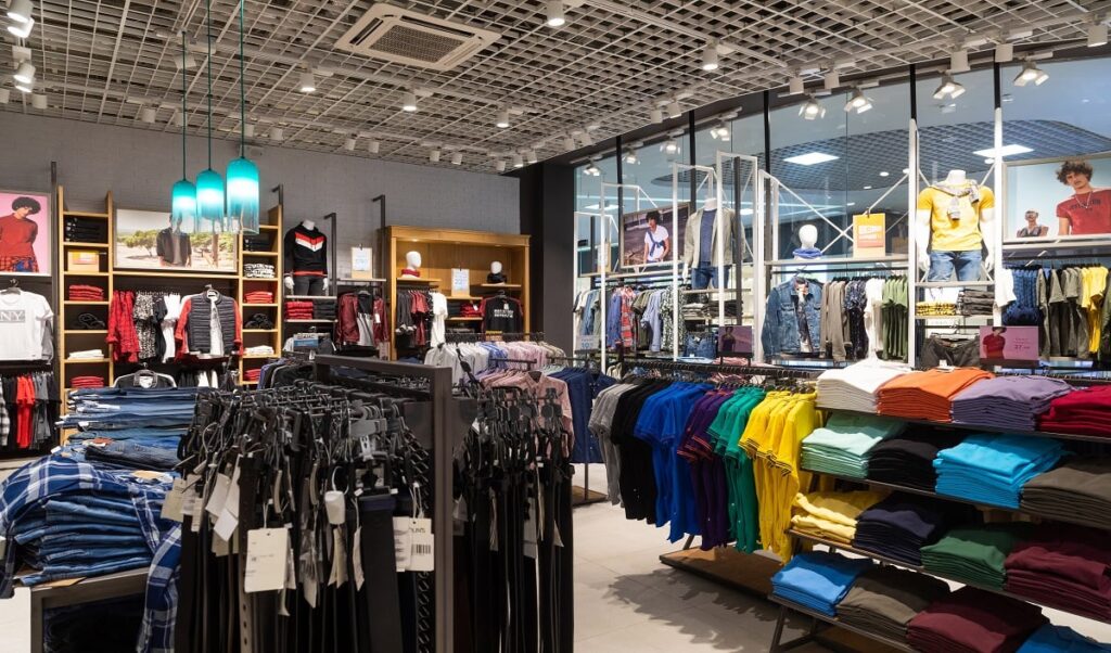 1396271 interior shot racks with shirts undershirts jeans0
