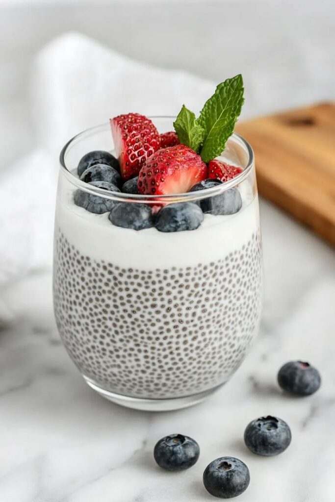 1397538 chia seeds with milk