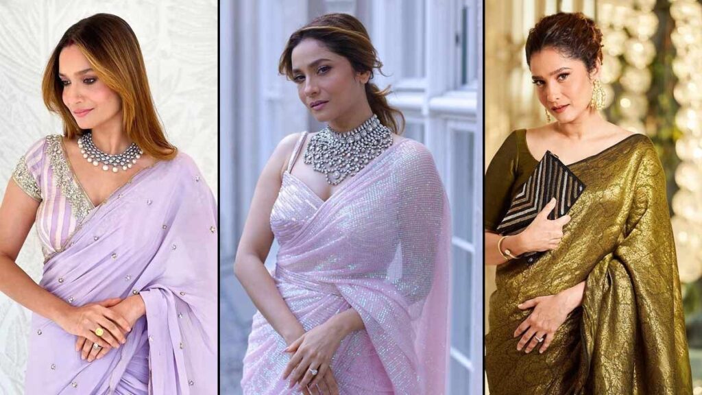 1399333 ankita lokhande saree