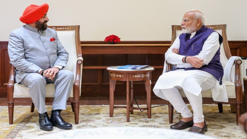 1400008 Uttarakhand Governor Met PM Modi