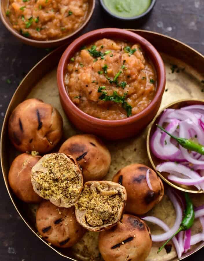1402111 Litti chokha Recipe Oven Air fryer SecondRecipe