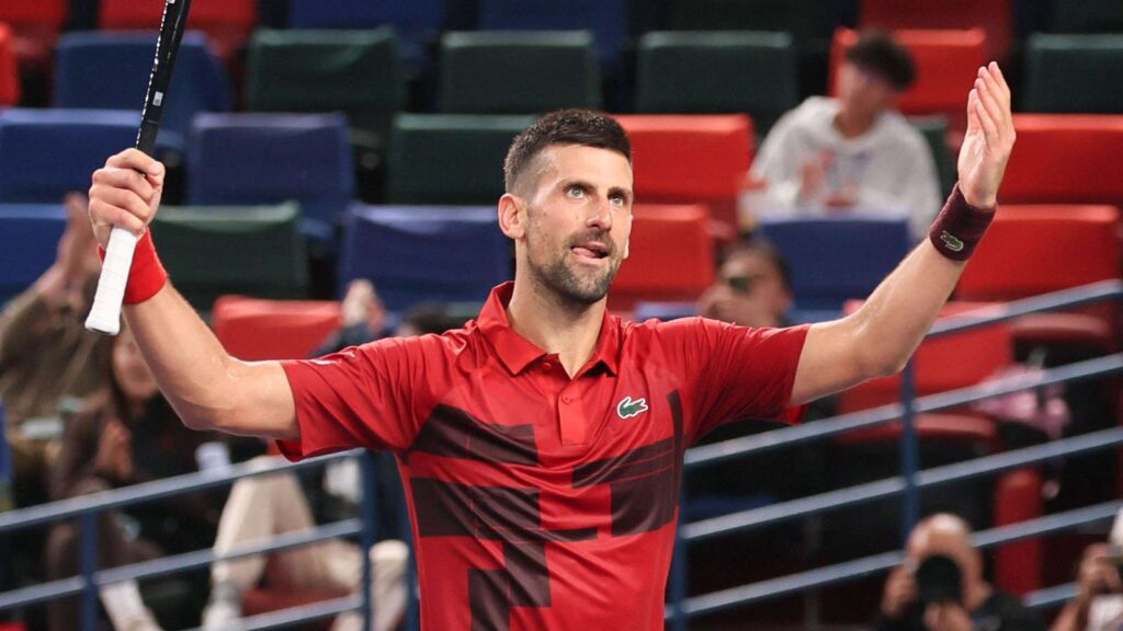 1404356 Novak Djokovic celebrates