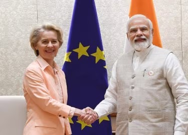 1409054 President of the European Commission Ursula von der Leyen PM Narendra Modi