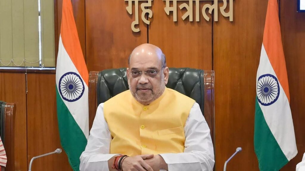 1409827 Amit Shah called a high level meeting reviewed the Manipur riots