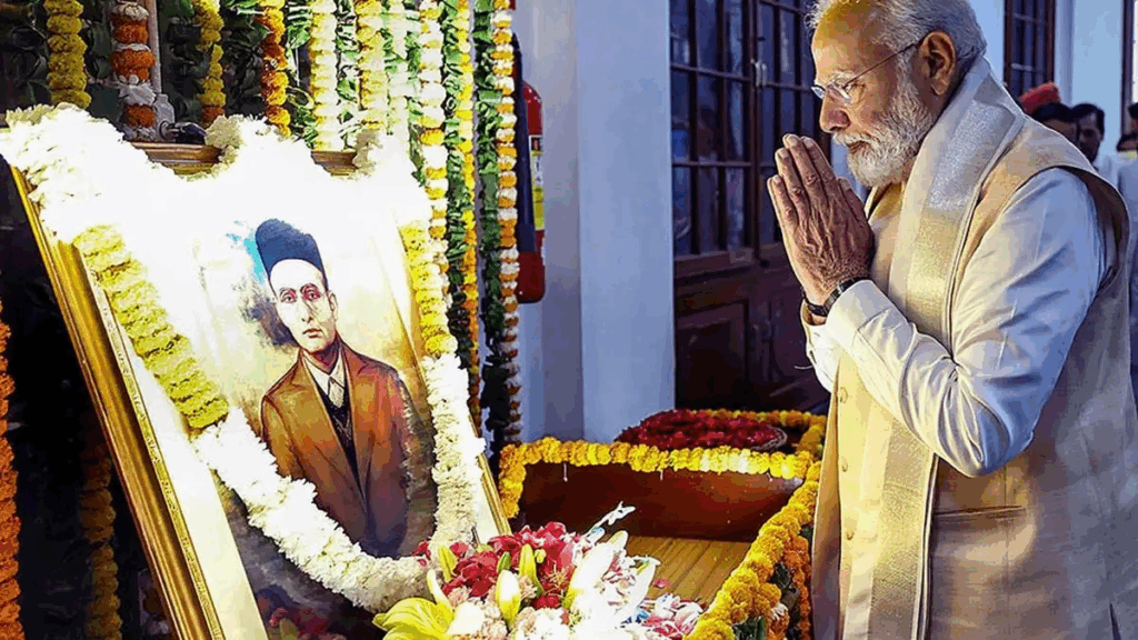 1445646 PM Modi paid tribute to Veer Savarkar
