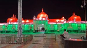 ऑपरेशन सिंदूर के सम्मान में अजमेर स्टेशन पर तिरंगे की रोशनी