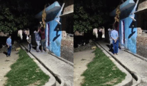 नशेड़ी पति की हैवानियत, छत से लटकाकर पत्नी को बेरहमी से पीटा, Video Viral