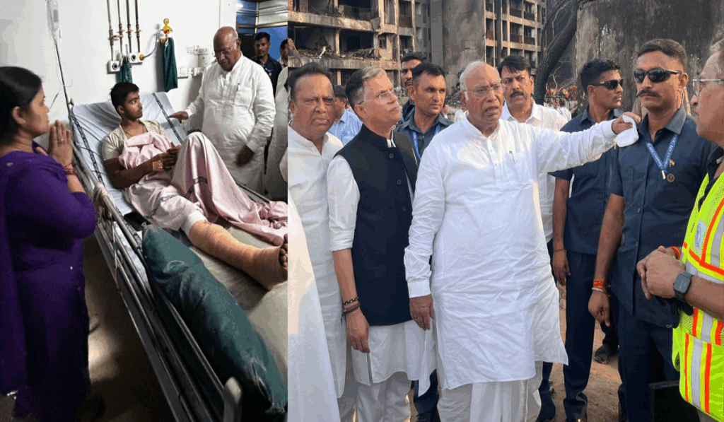 1453363 Mallikarjun Kharge visit Hospital