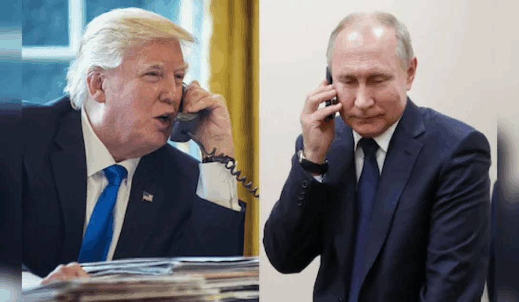 1456812 Donald Trump and Purtin on Iran Israel War