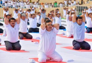 International Yoga Day 2025: CM भजनलाल ने जैसलमेर में किया योग