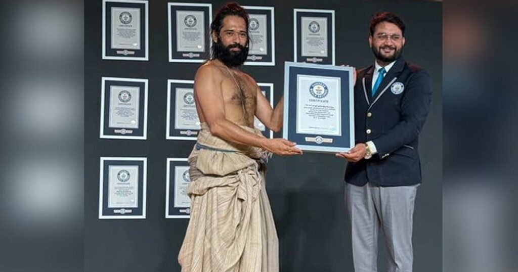 1458611 Akshar Yoga Center creates 12 Guinness World Records