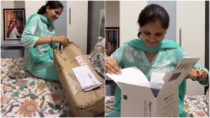 Viral Video : पति ने पत्नी को दिया ऐसा गिफ्ट, देखकर चिल्ला पड़ी बीवी, देखें वीडियो